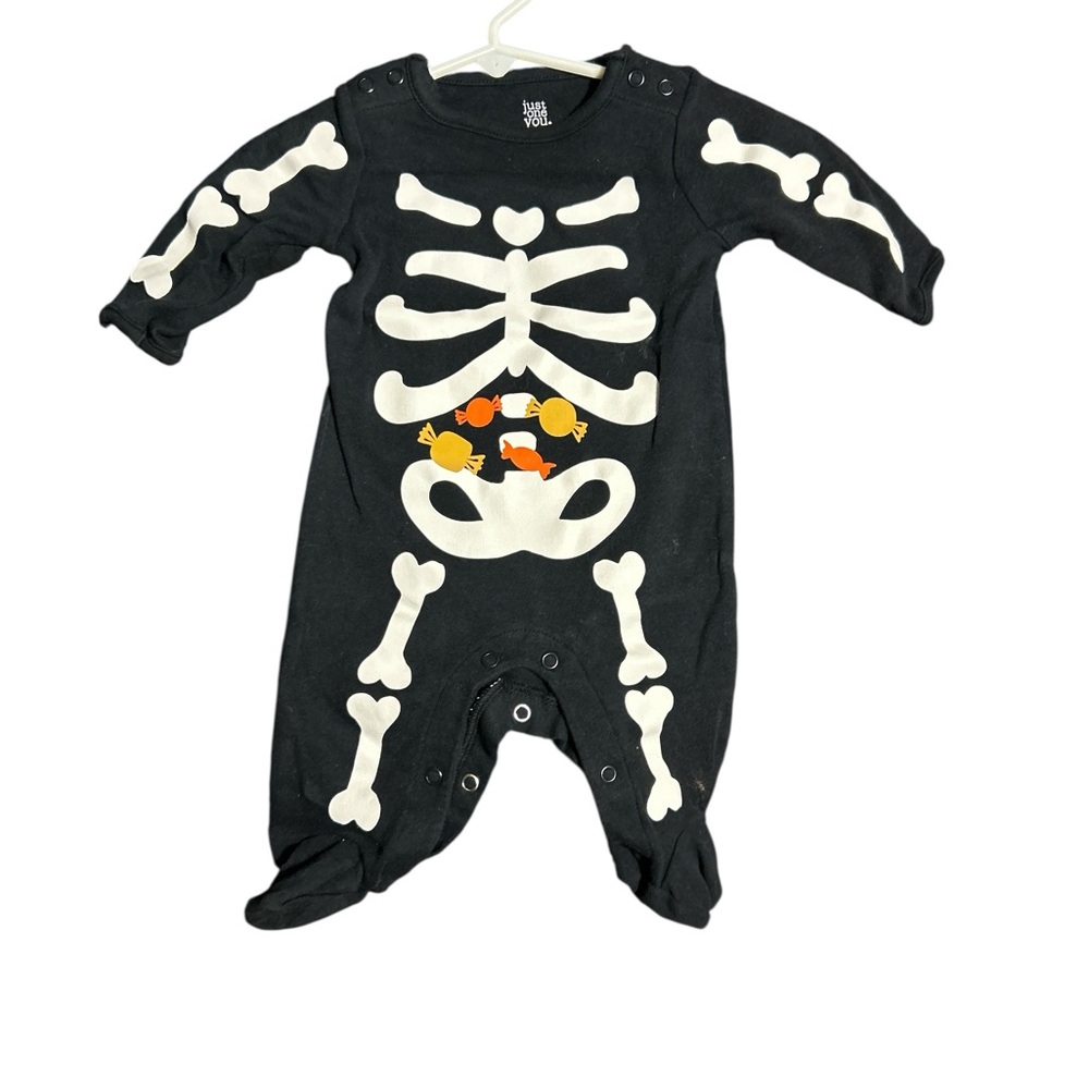 Spooky Skeleton Kids Footie
